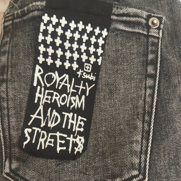 Ksubi Other - Ksubi Black and White Graphic Denim
